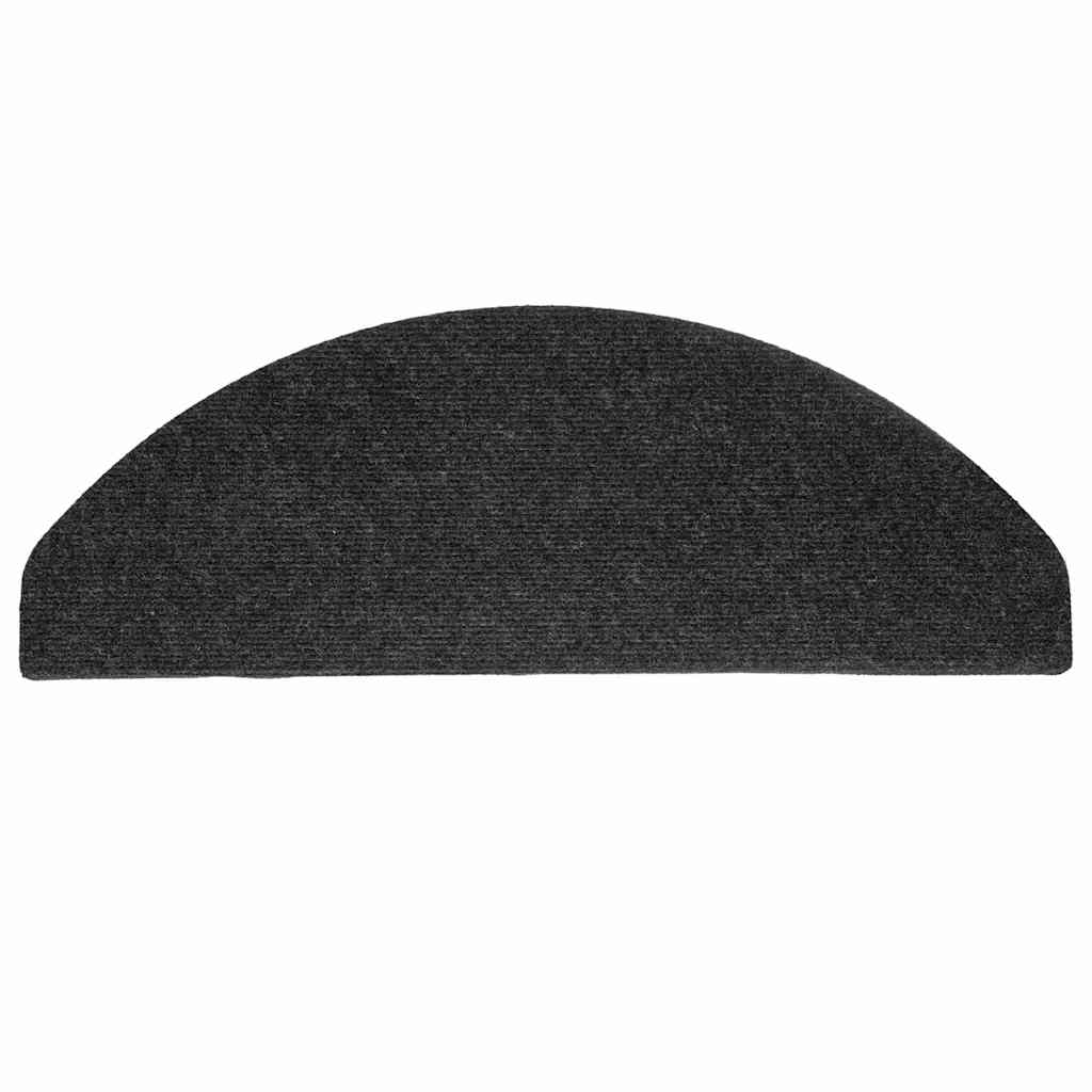 Tappetini Autoadesivi per Scale 20 pz Neri 65x22,5x3,5 cm
