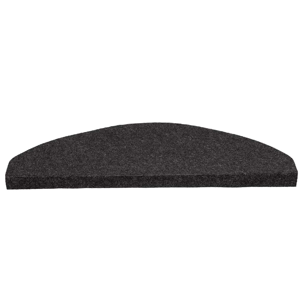 Tappetini Autoadesivi per Scale 30 pz Neri 65x22,5x3,5 cm