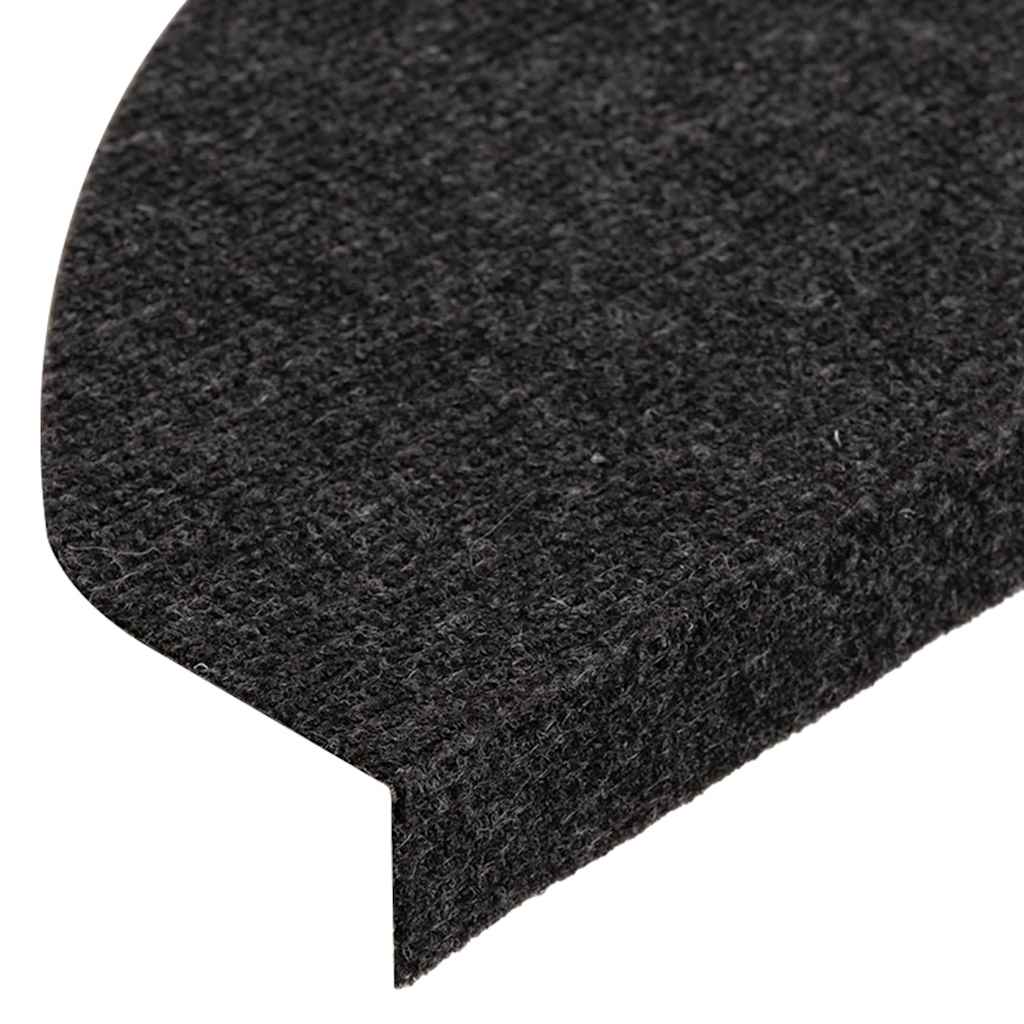 Tappetini Autoadesivi per Scale 30 pz Neri 65x22,5x3,5 cm