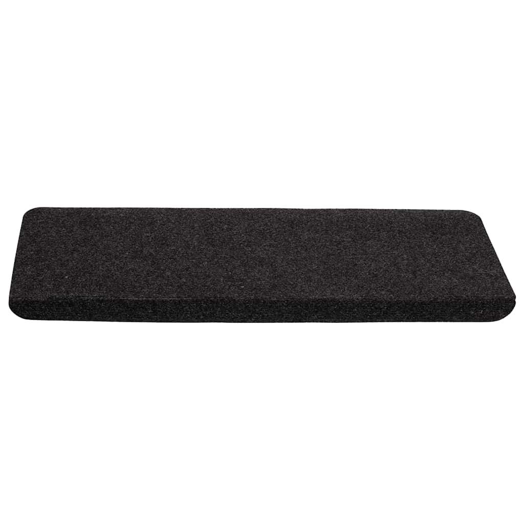 Tappetini Autoadesivi per Scale 30 pz Neri 65x24,5x3,5 cm