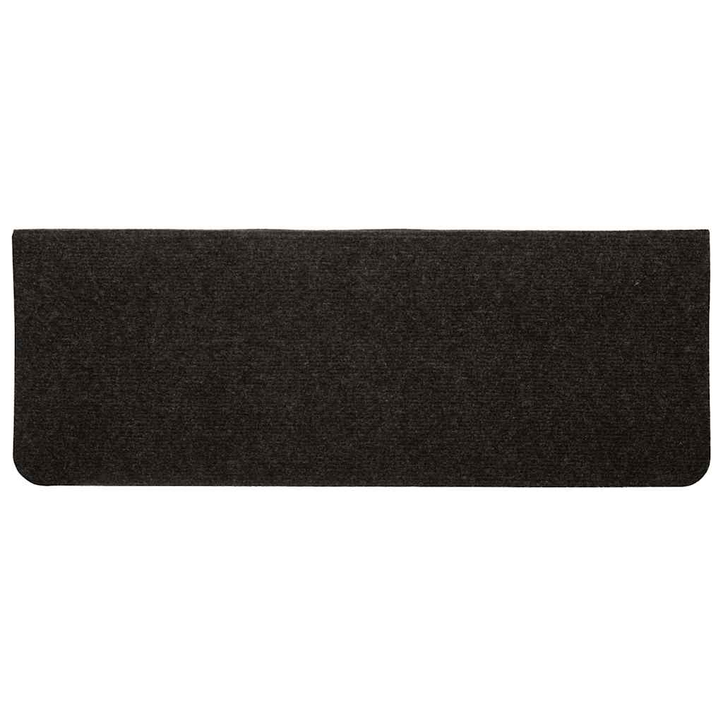 Tappetini Autoadesivi per Scale 30 pz Neri 65x24,5x3,5 cm