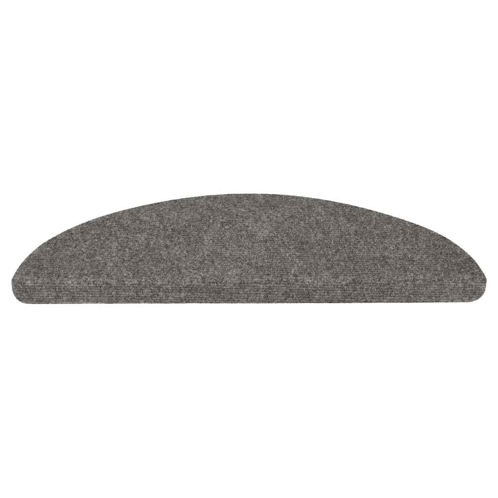 Tappetini Autoadesivi per Scale 20 pz Grigi 56x17x3 cm