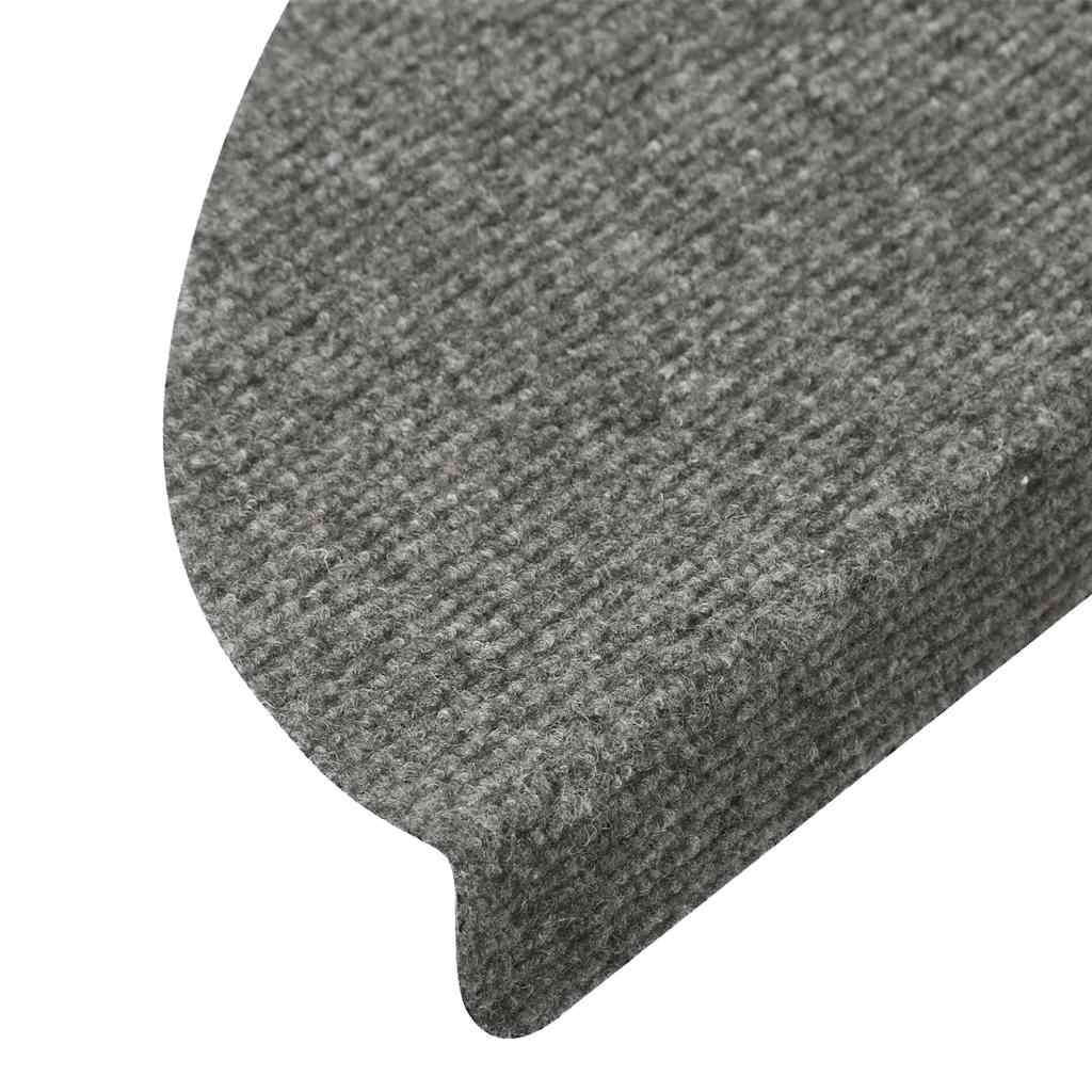 Tappetini Autoadesivi per Scale 20 pz Grigi 56x17x3 cm