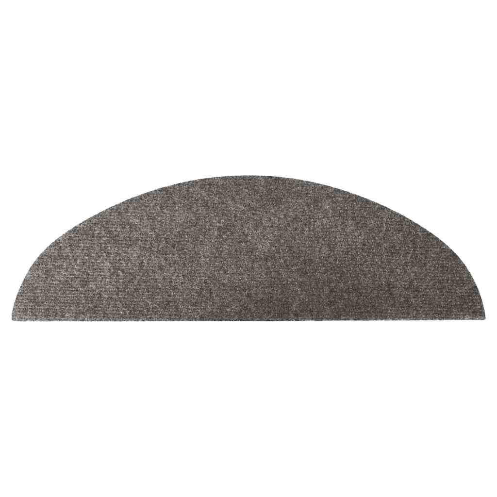Tappetini Autoadesivi per Scale 20 pz Grigi 56x17x3 cm