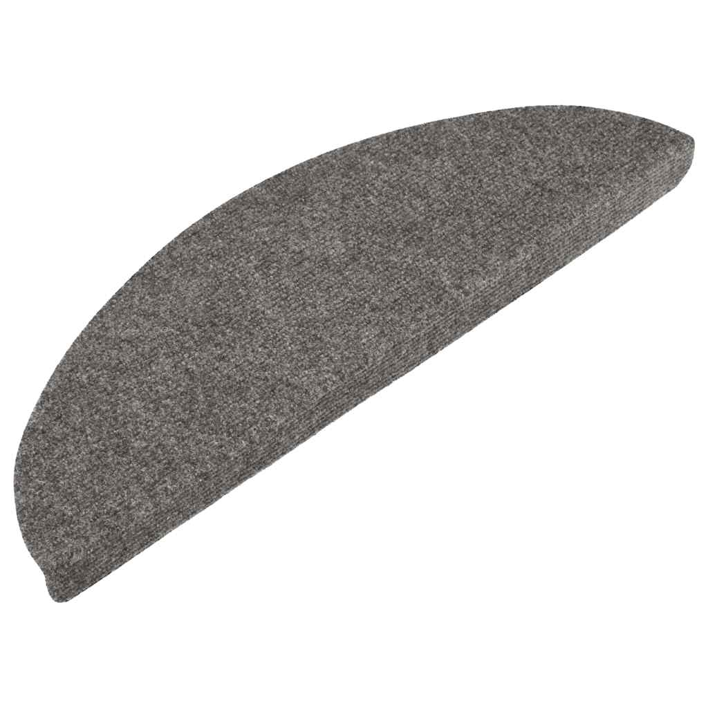 Tappetini Autoadesivi per Scale 30 pz Grigi 56x17x3 cm