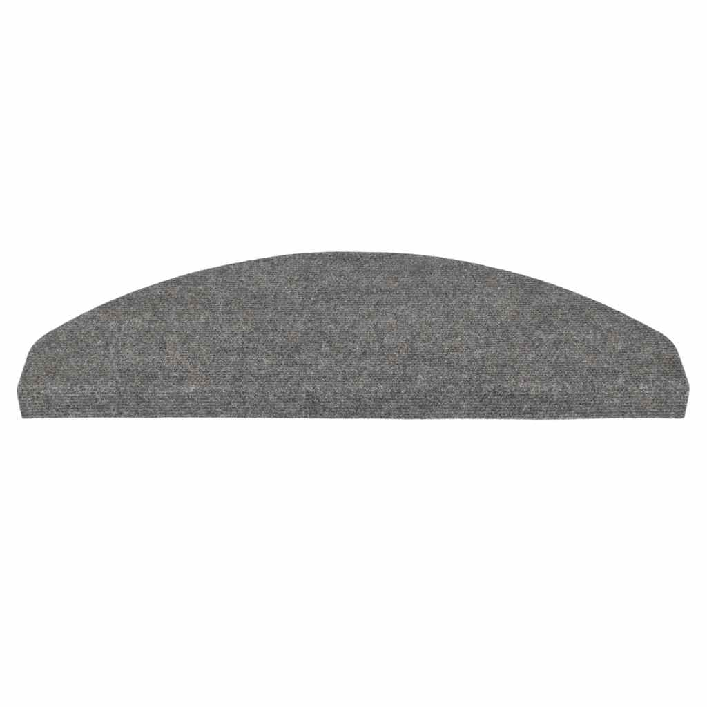 Tappetini Autoadesivi per Scale 20 pz Grigi 65x22,5x3,5 cm