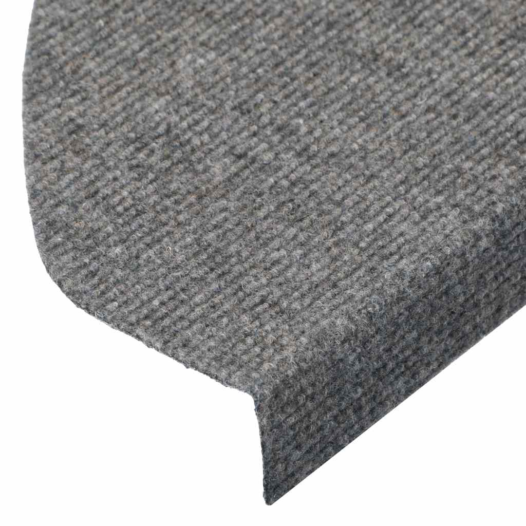 Tappetini Autoadesivi per Scale 20 pz Grigi 65x22,5x3,5 cm