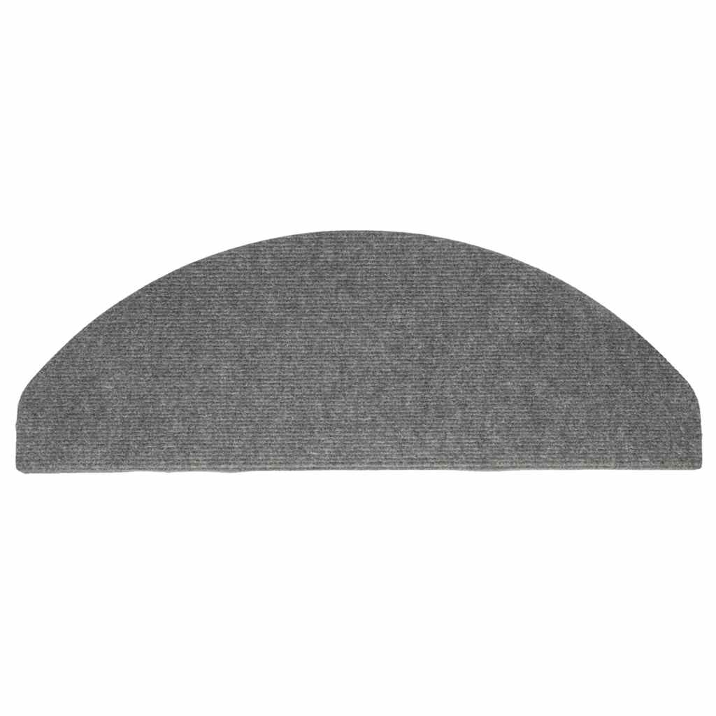 Tappetini Autoadesivi per Scale 20 pz Grigi 65x22,5x3,5 cm