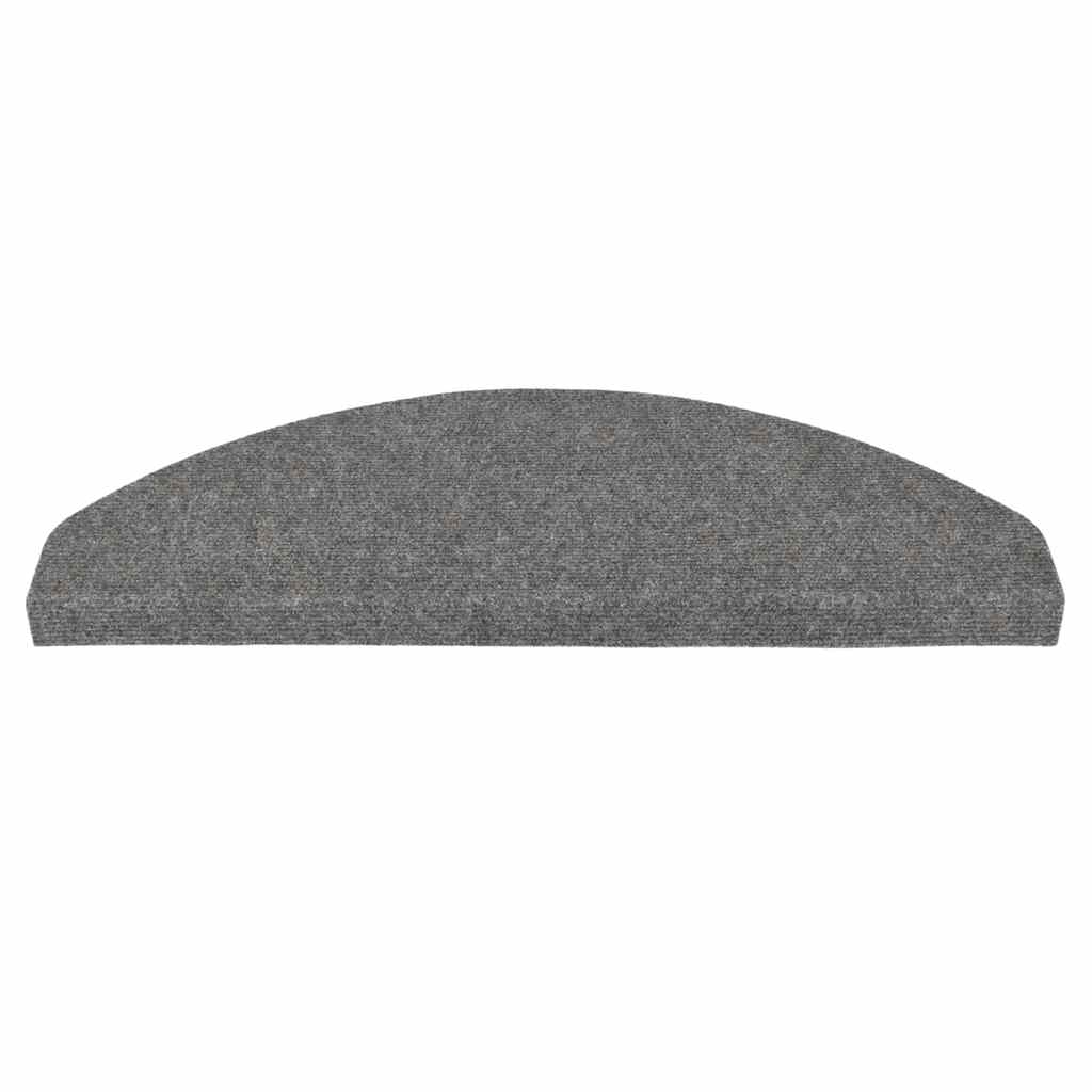 Tappetini Autoadesivi per Scale 30 pz Grigi 65x22,5x3,5 cm