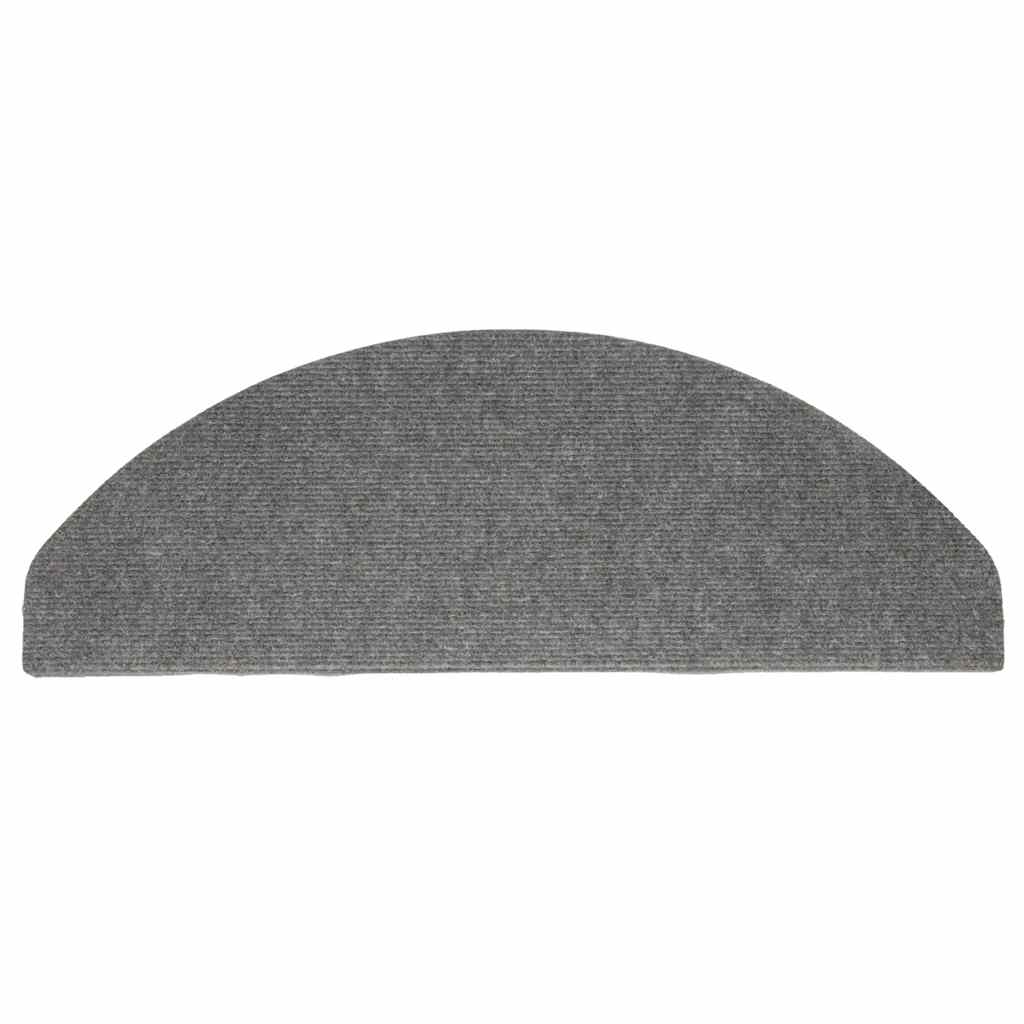 Tappetini Autoadesivi per Scale 30 pz Grigi 65x22,5x3,5 cm