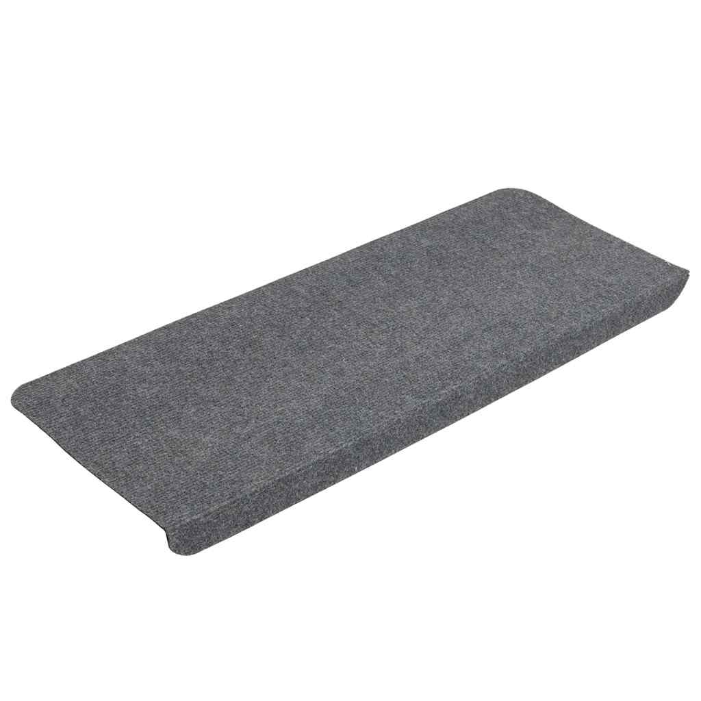 Tappetini Autoadesivi per Scale 30 pz Grigi 65x24,5x3,5 cm
