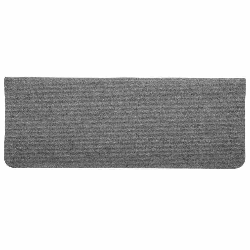 Tappetini Autoadesivi per Scale 30 pz Grigi 65x24,5x3,5 cm