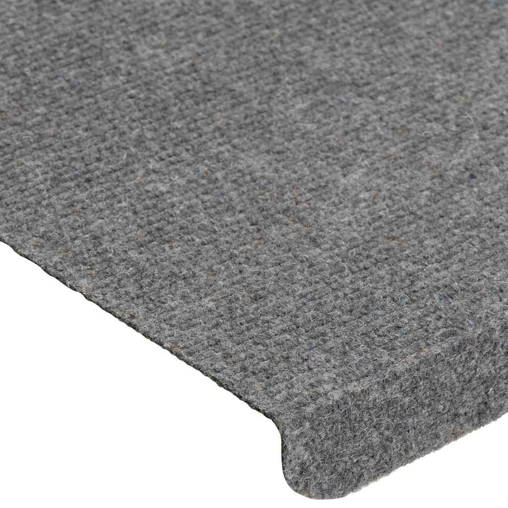 Tappetini Autoadesivi per Scale 30 pz Grigi 65x24,5x3,5 cm
