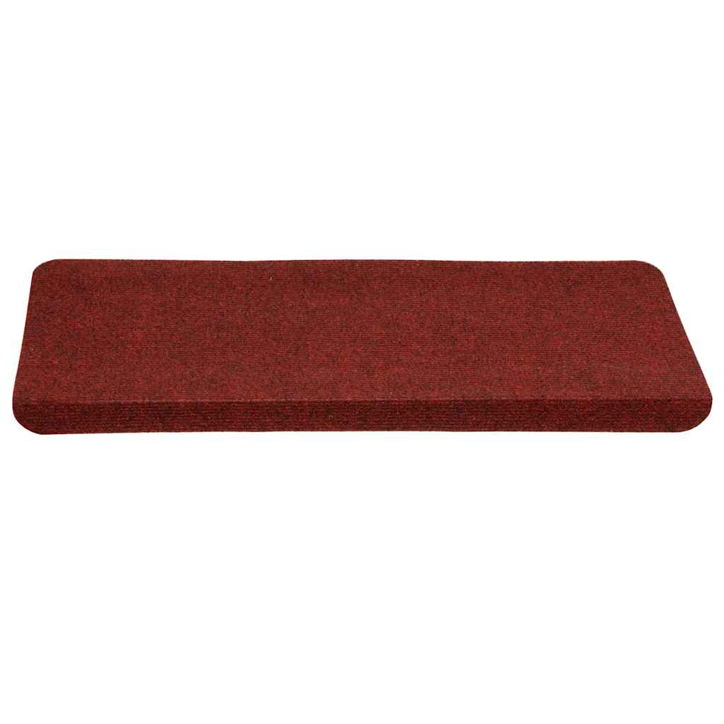 Tappetini Autoadesivi per Scale 30 pz Rossi 65x24,5x3,5 cm