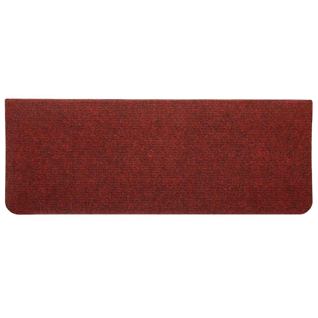Tappetini Autoadesivi per Scale 30 pz Rossi 65x24,5x3,5 cm
