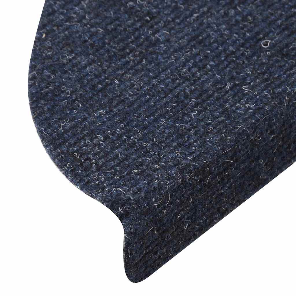 Tappetini Autoadesivi per Scale 30 pz Blu 56x17x3 cm