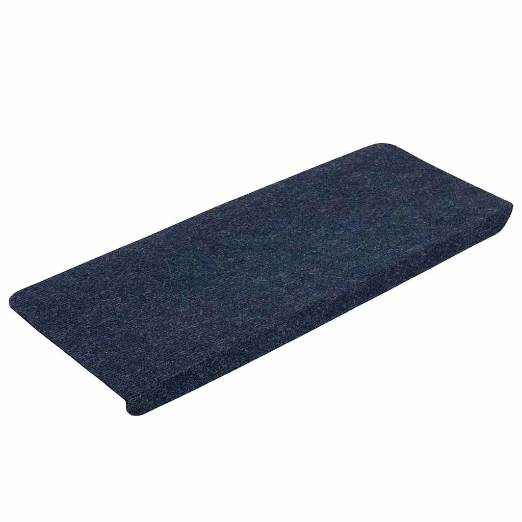 Tappetini Autoadesivi per Scale 30 pz Blu 65x24,5x3,5 cm