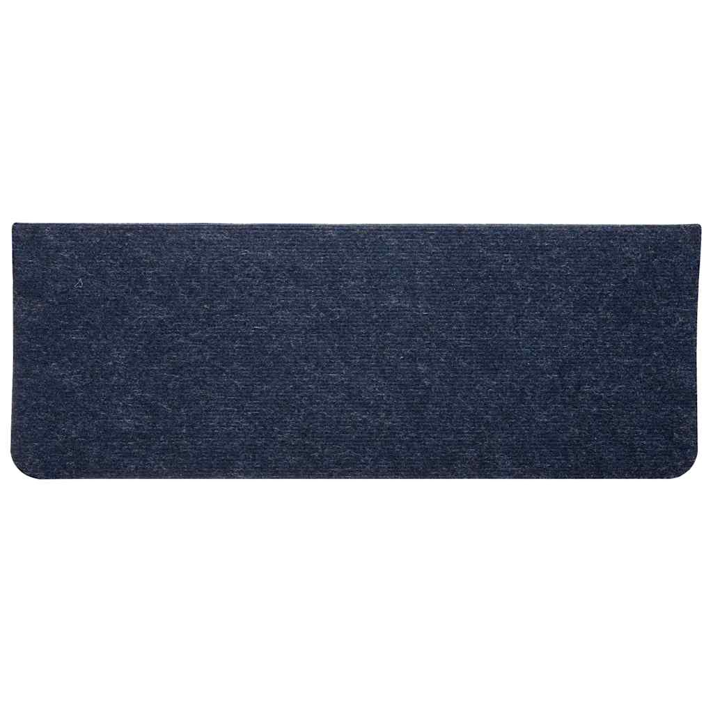 Tappetini Autoadesivi per Scale 30 pz Blu 65x24,5x3,5 cm