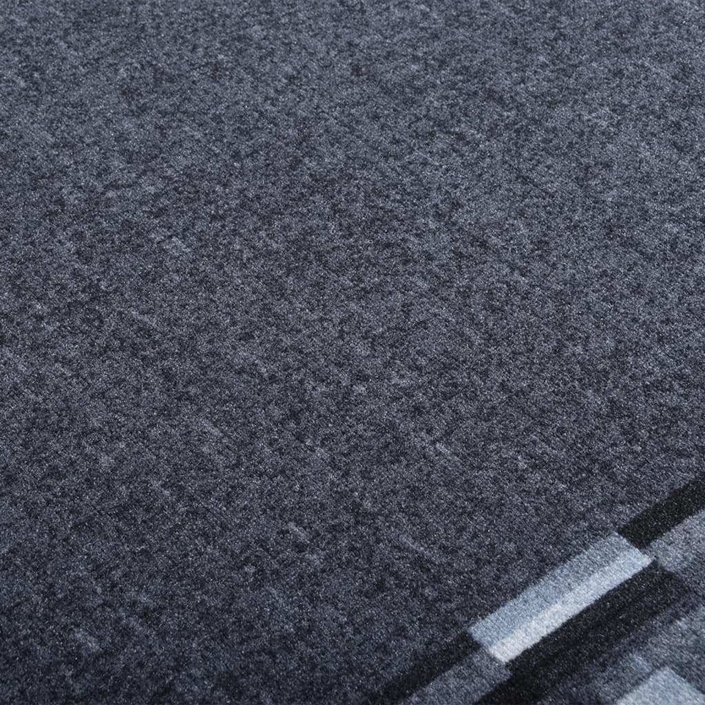 Tappeto Corsia Antracite 67x350 cm Antiscivolo