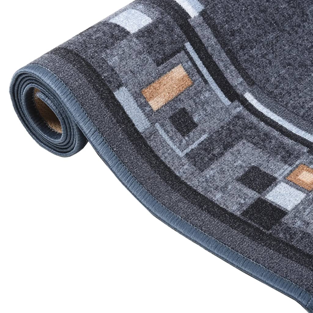 Tappeto Corsia Antracite 80x200 cm Antiscivolo