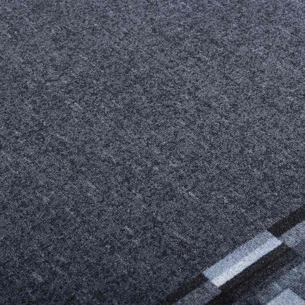 Tappeto Corsia Antracite 100x400 cm Antiscivolo