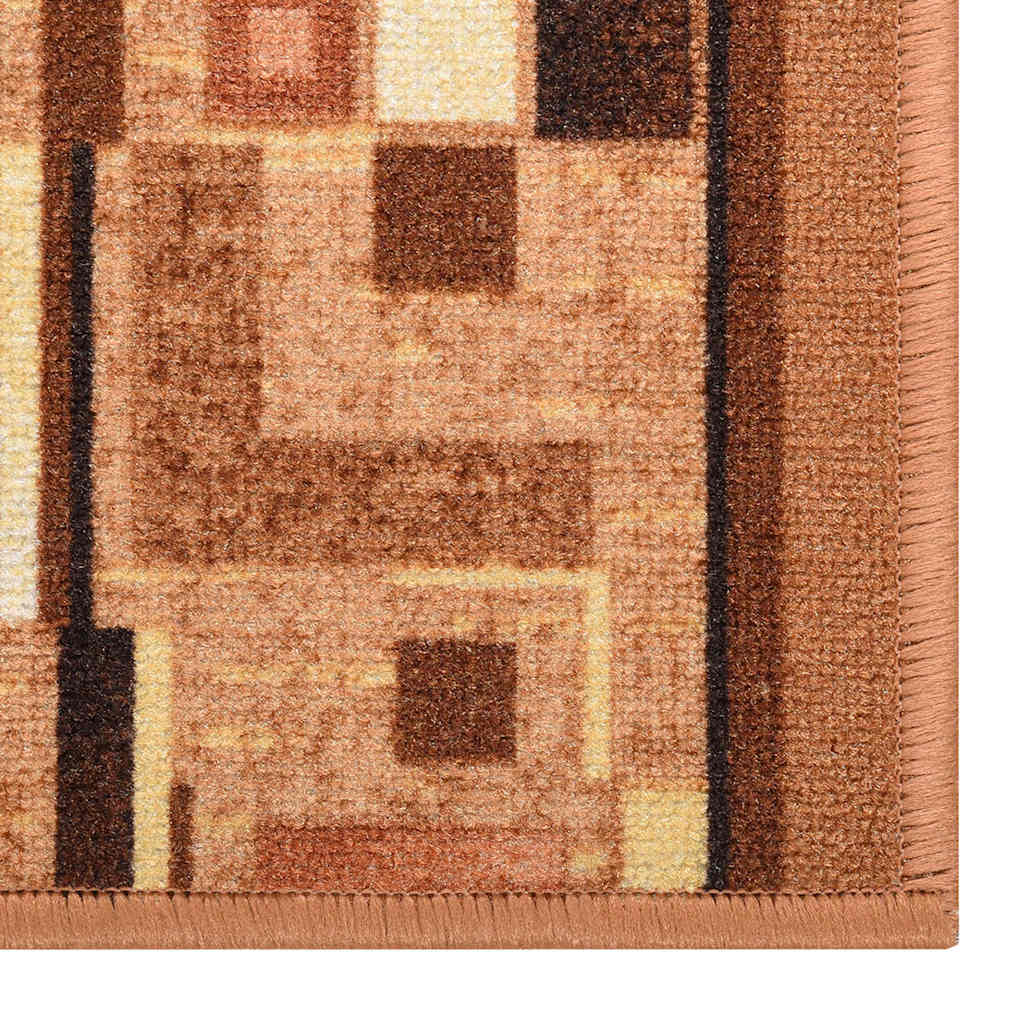 Tappeto Corsia Marrone 67x150 cm Antiscivolo