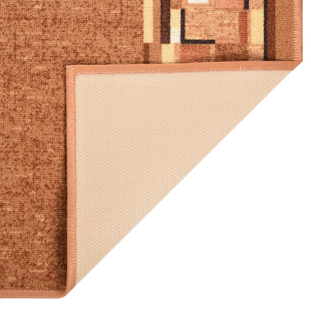 Tappeto Corsia Marrone 67x500 cm Antiscivolo