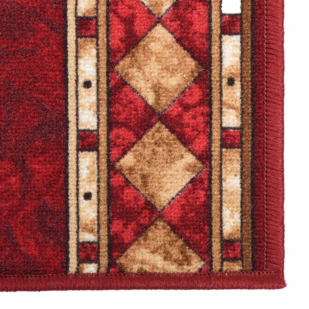 Tappeto Corsia Rosso 80x400 cm Antiscivolo