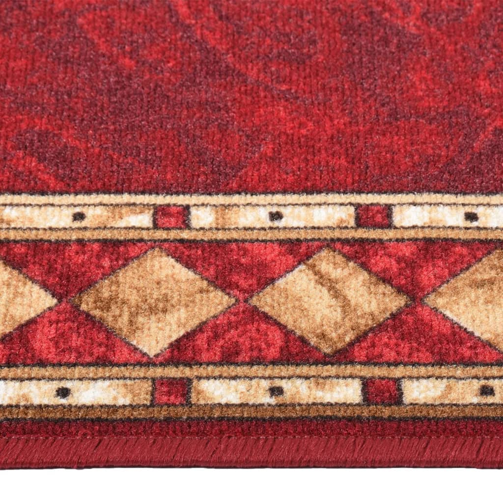 Tappeto Corsia Rosso 100x450 cm Antiscivolo