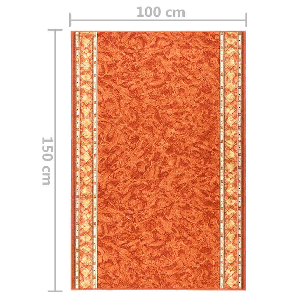 Tappeto Corsia Terracotta 100x150 cm Antiscivolo