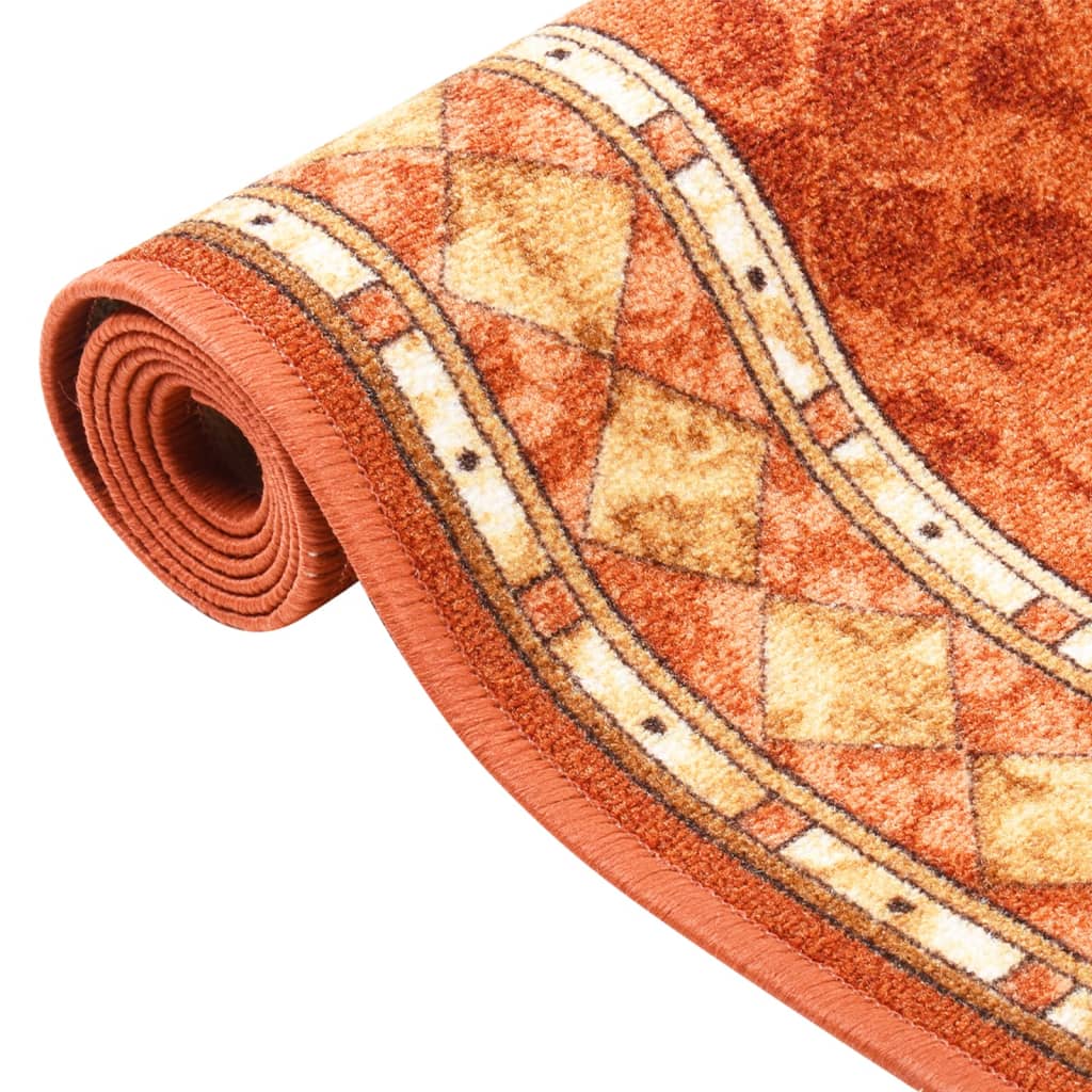 Tappeto Corsia Terracotta 100x350 cm Antiscivolo