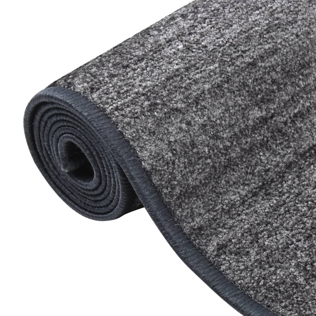 Tappeto Corsia Antracite 80x350 cm Antiscivolo