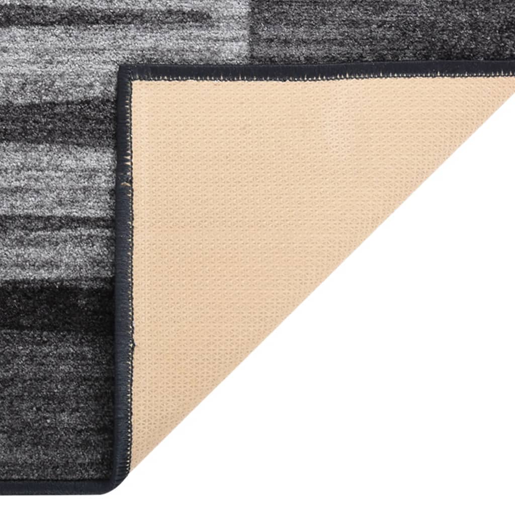 Tappeto Corsia Antracite 100x400 cm Antiscivolo
