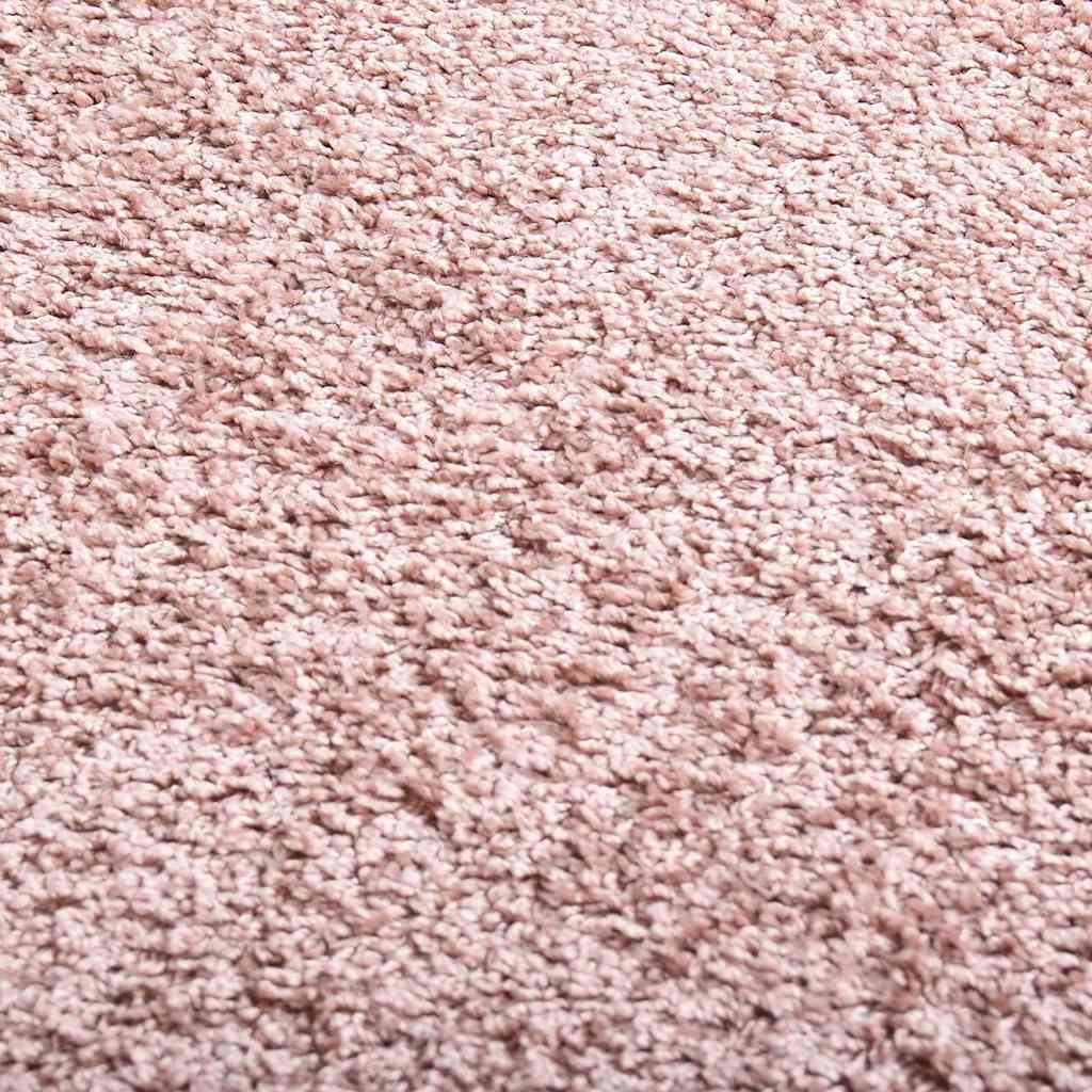 Tappeto a Pelo Morbido Antiscivolo 67x180 cm Rosa