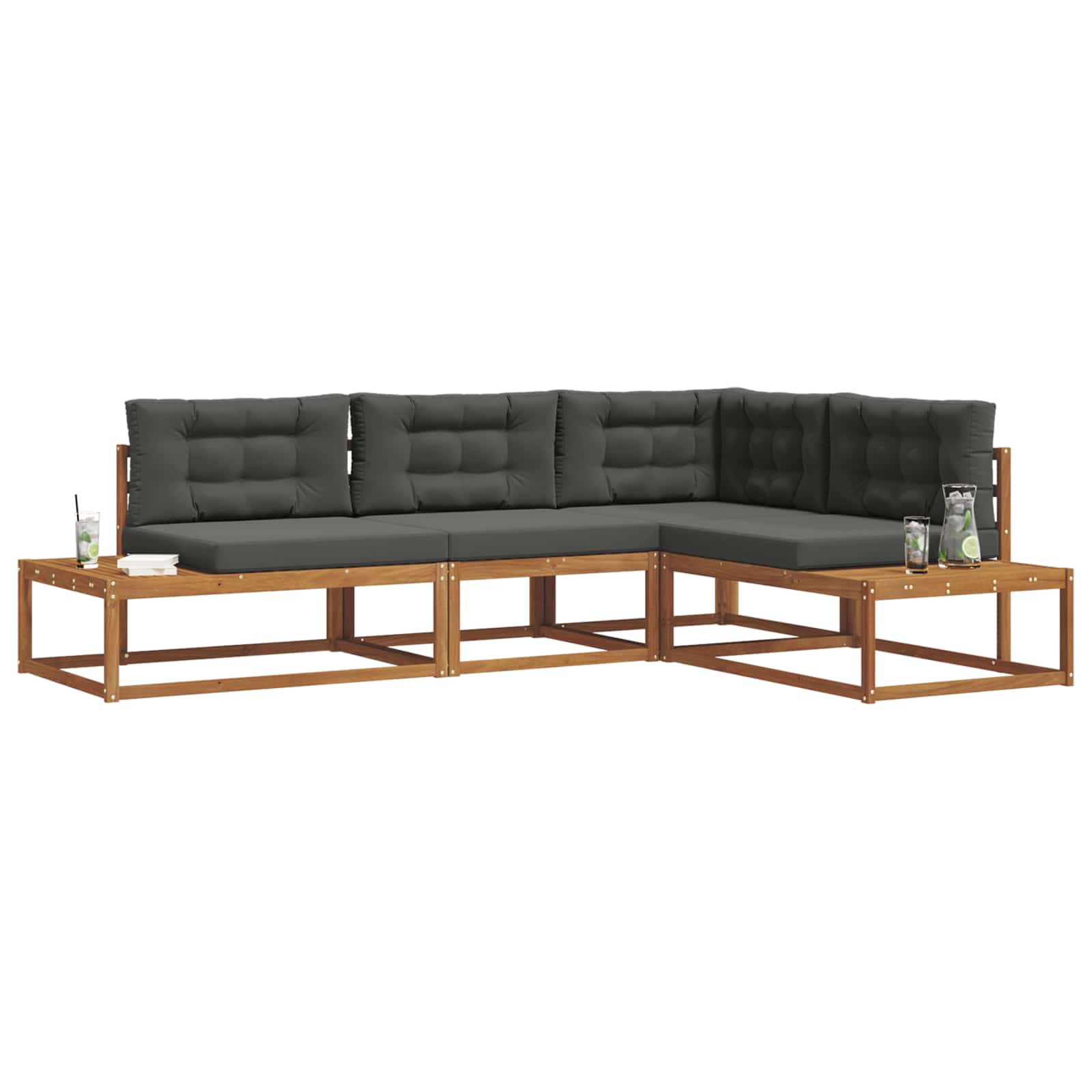 Set di divani da esterno 4 pz 4 posto