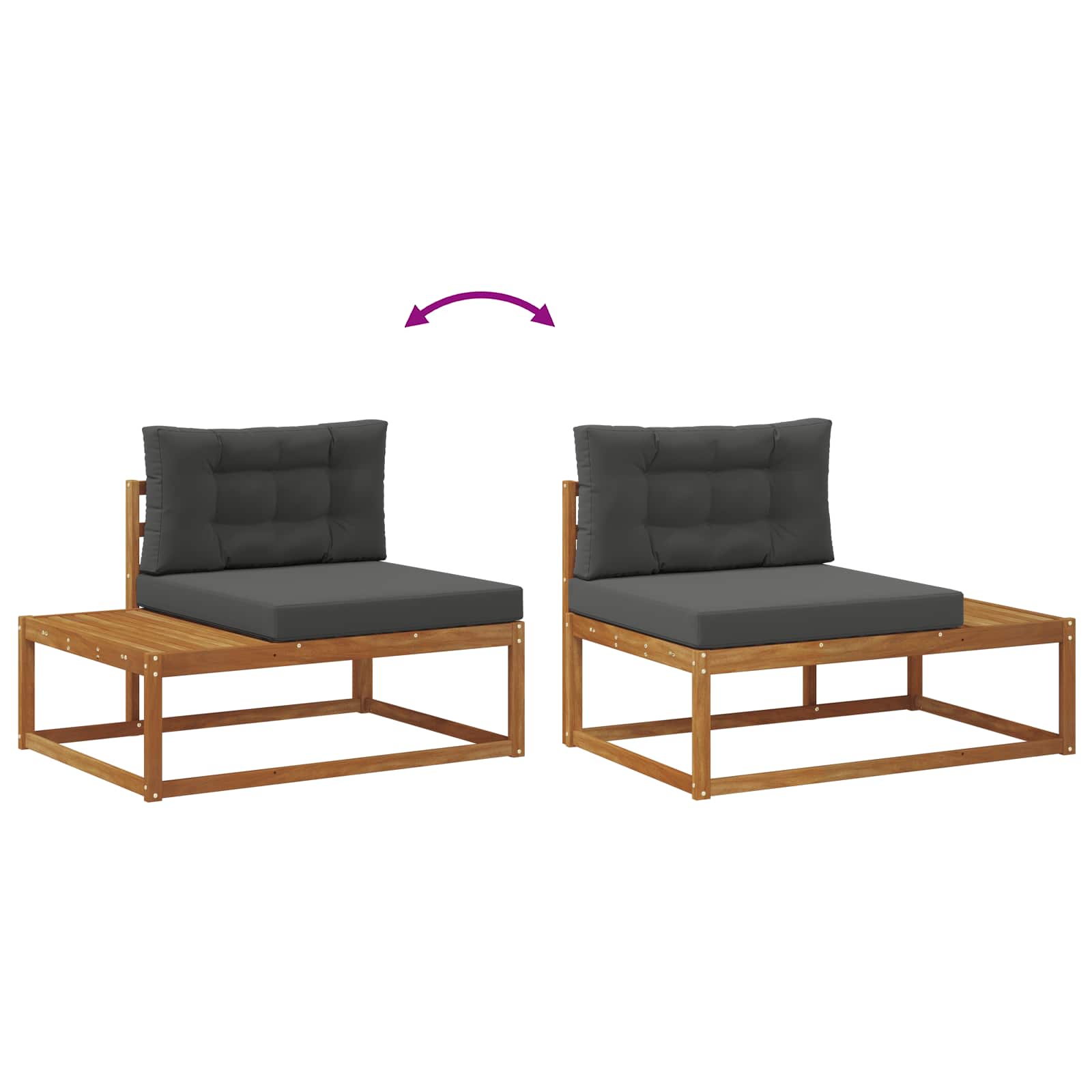 Set di divani da esterno 4 pz 4 posto