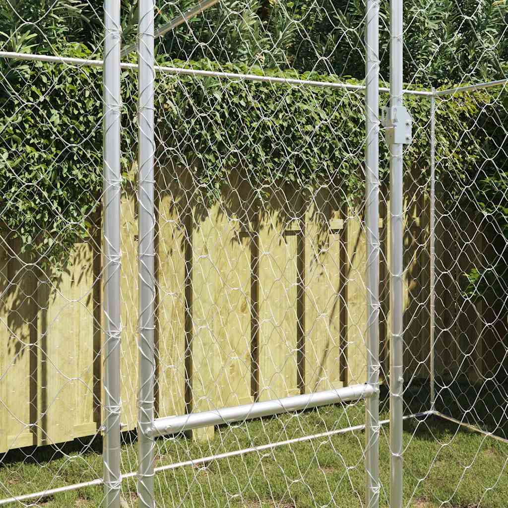 Gabbia per cani Argento 400 x 200 x 200 cm Acciaio zincato