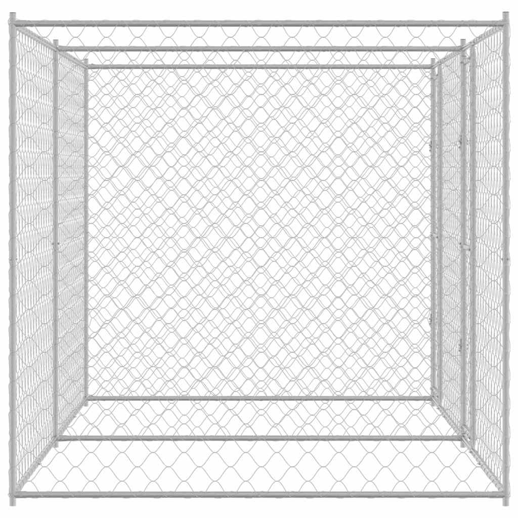 Gabbia per cani Argento 400 x 200 x 200 cm Acciaio zincato