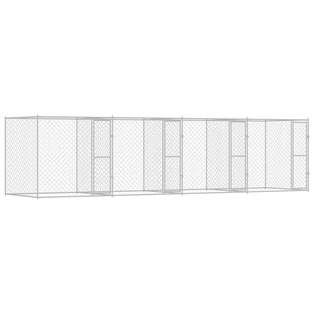 Gabbia per cani Argento 800 x 200 x 200 cm Acciaio zincato