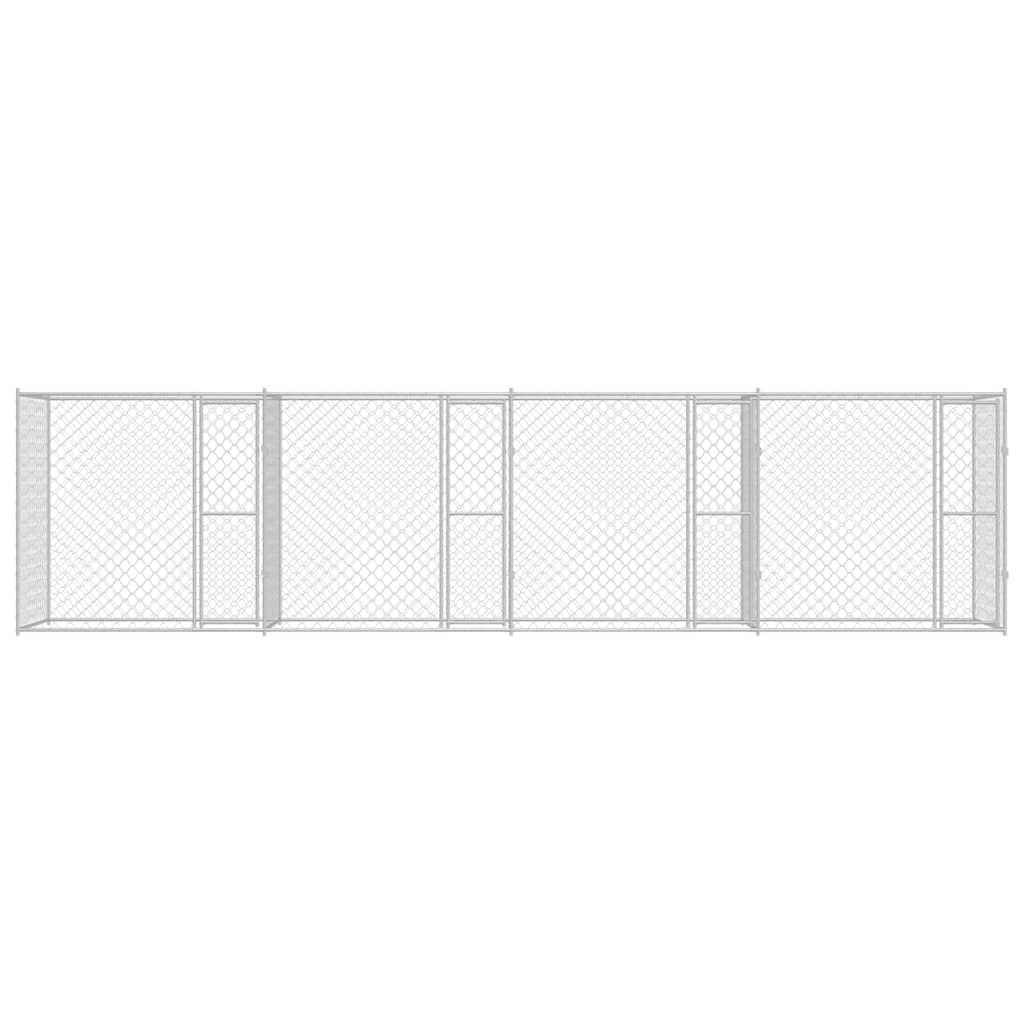 Gabbia per cani Argento 800 x 200 x 200 cm Acciaio zincato