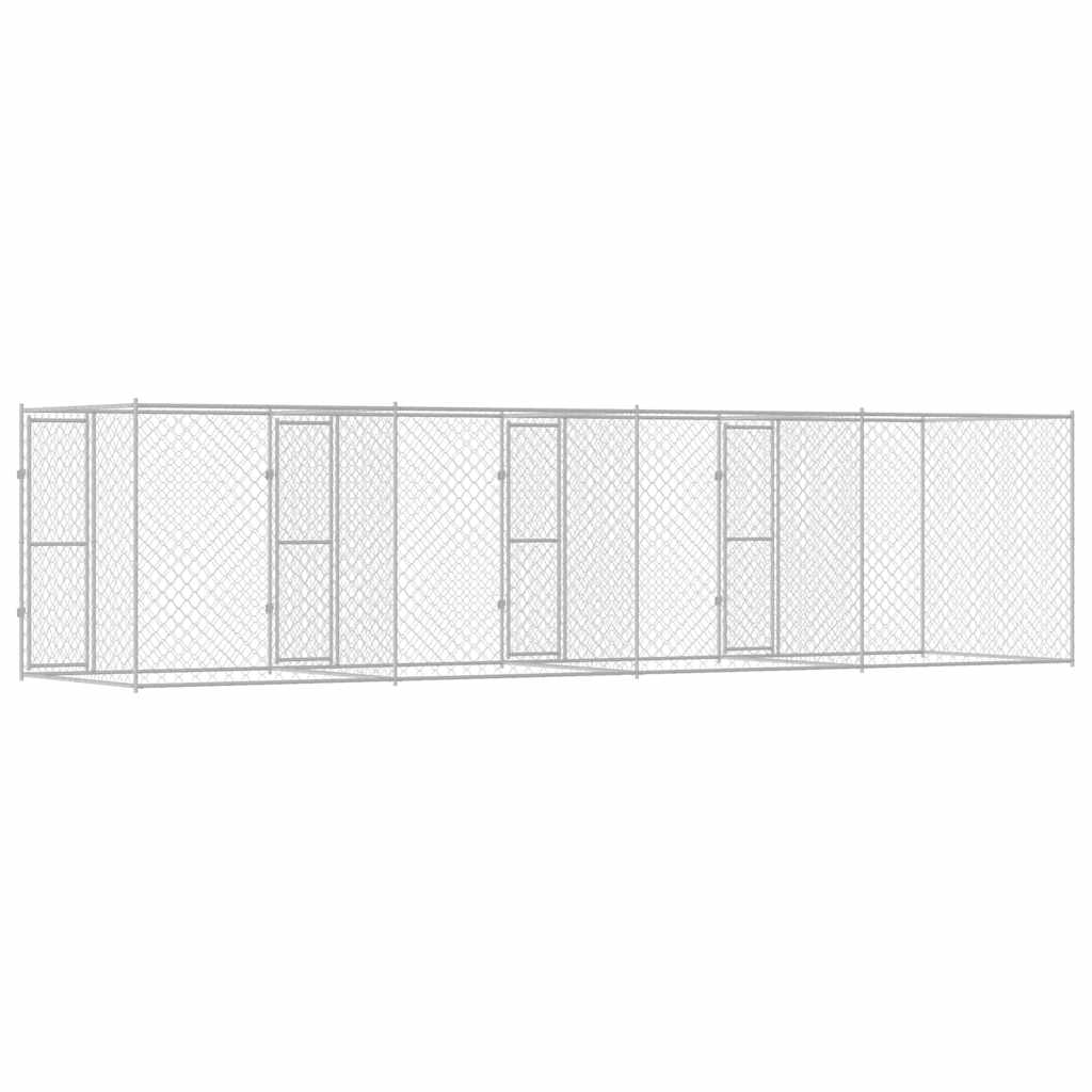 Gabbia per cani Argento 800 x 200 x 200 cm Acciaio zincato