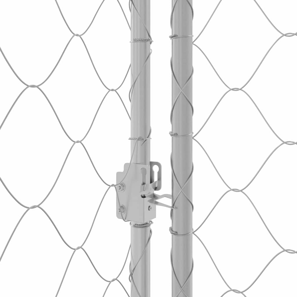 Gabbia per cani Argento 800 x 200 x 200 cm Acciaio zincato
