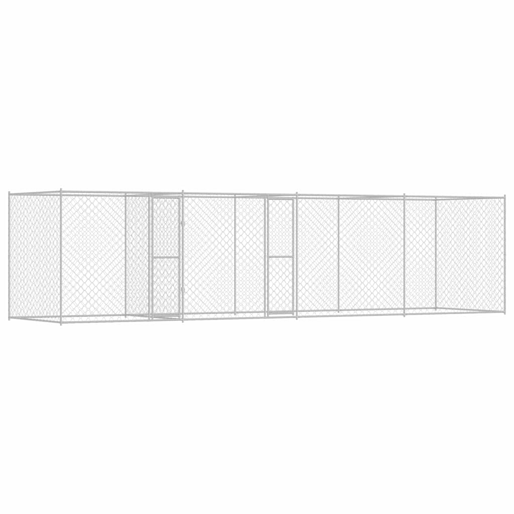Gabbia per cani Argento 600 x 200 x 200 cm Acciaio zincato