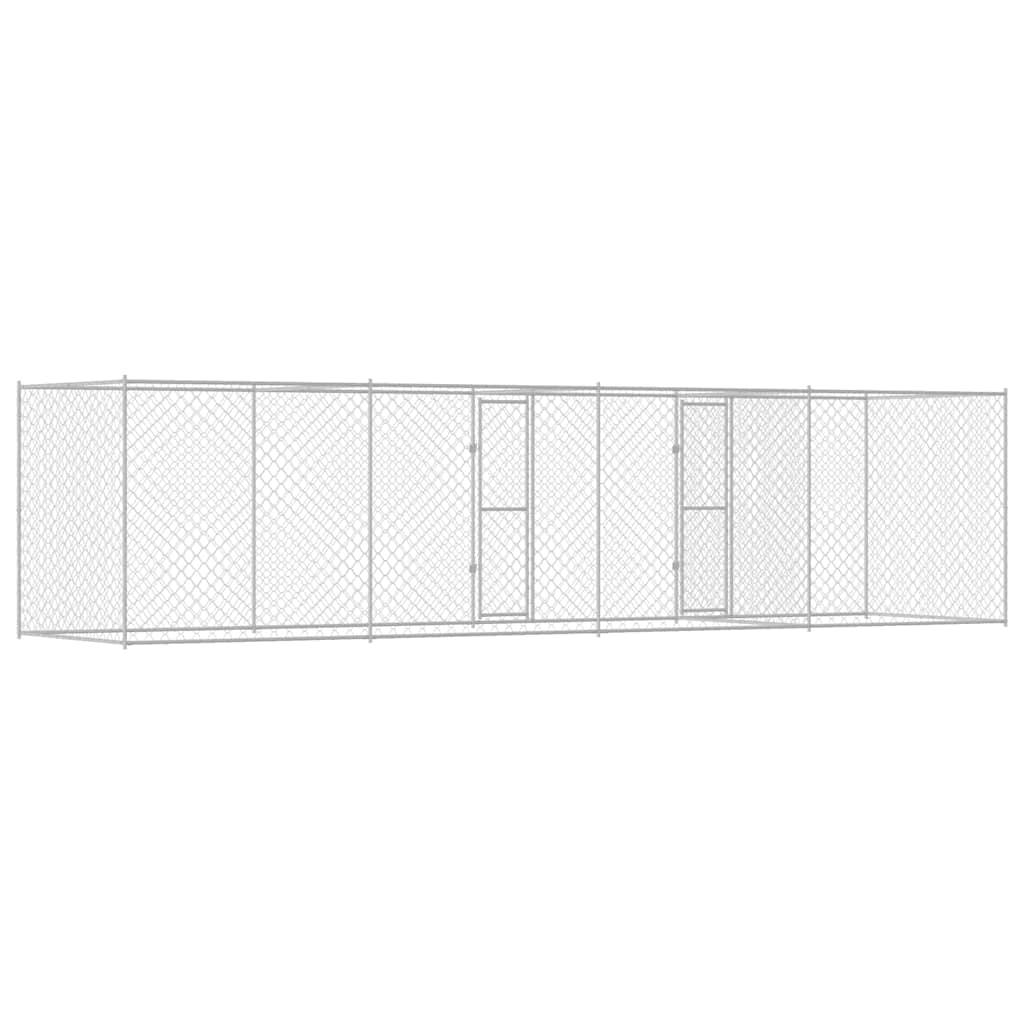 Gabbia per cani Argento 800 x 200 x 200 cm Acciaio zincato