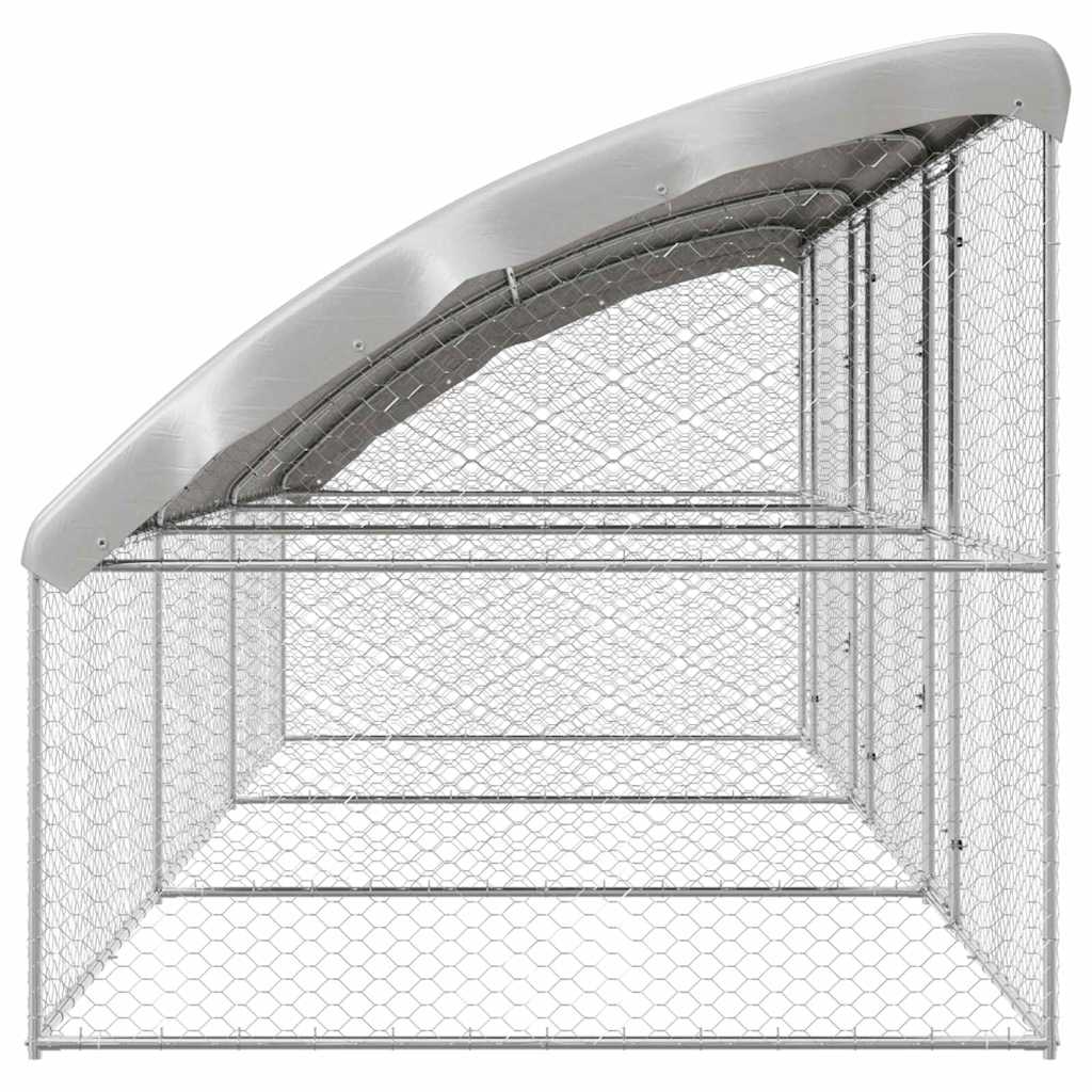 Cuccia per cani 3 pz Argento 6 x 2 x 2 m Acciaio zincato