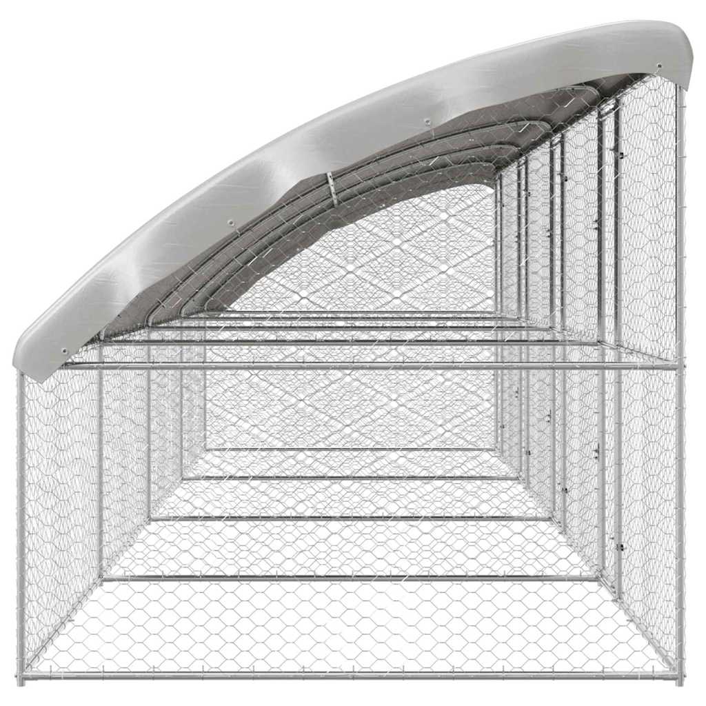 Cuccia per cani 4 pz Argento 8 x 2 x 2 m Acciaio zincato