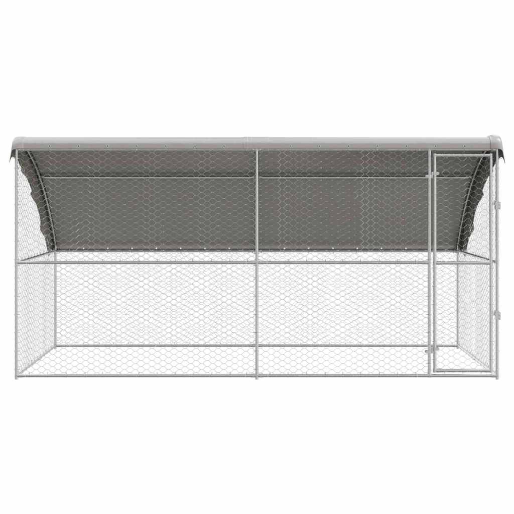 Cuccia per cani 2 pz Argento 4 x 2 x 2 m Acciaio zincato