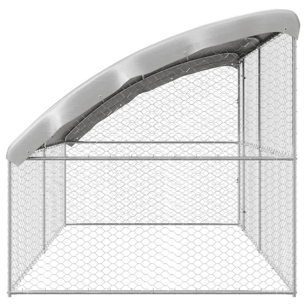 Cuccia per cani 2 pz Argento 4 x 2 x 2 m Acciaio zincato