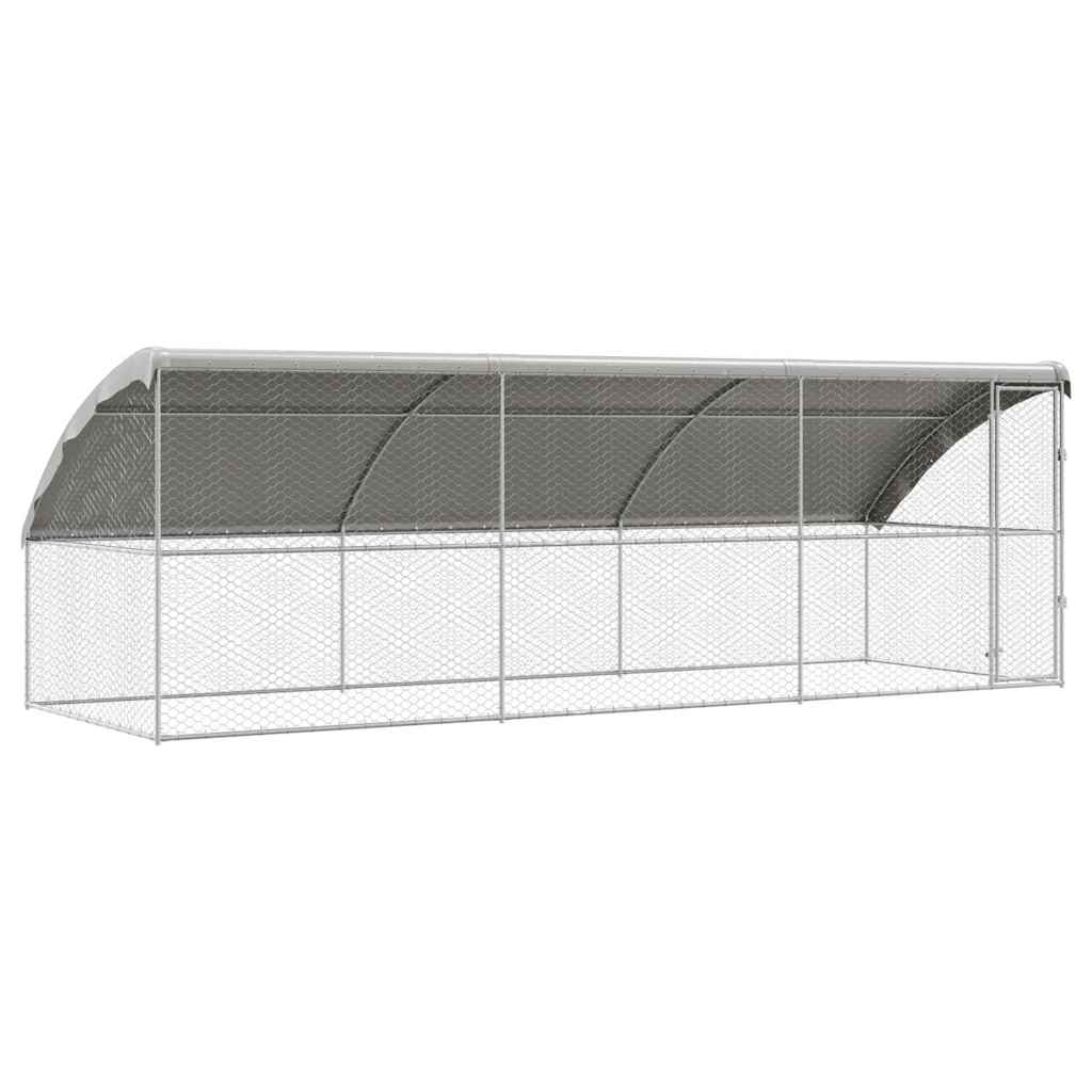 Cuccia per cani 3 pz Argento 6 x 2 x 2 m Acciaio zincato