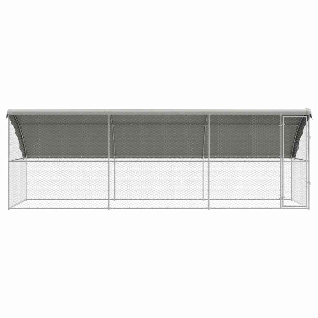 Cuccia per cani 3 pz Argento 6 x 2 x 2 m Acciaio zincato